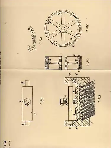 Original Patentschrift - Gebr. Erlenwein & Co in Edenkoben , Pfalz , 1905 , Schärfbürste für Feilen !!!
