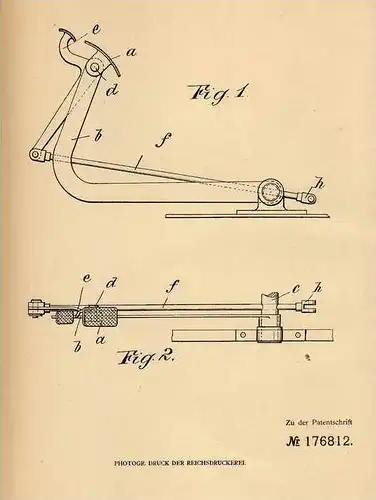 Original Patentschrift - Adler Fahrrad - Werke in Frankfurt a.M., 1905 , Doppeltrethebel für Fahrzeuge !!!