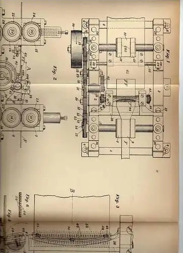 Original Patentschrift - F. Strasburg in Rumford Falls , Maine , 1905 , Maschine für Papierbahnen , Papier !!!