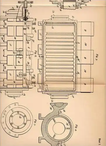 Original Patentschrift - G. Bell in Suffolk , 1904 , Pressen von Schießwolle , Schießbaumwolle !!!