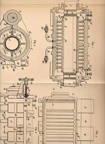 Original Patentschrift - G. Bell in Suffolk , 1904 , Pressen von Schießwolle , Schießbaumwolle !!!