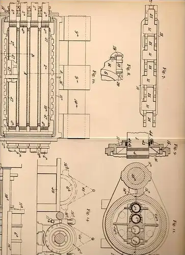 Original Patentschrift - G. Bell in Suffolk , 1904 , Pressen von Schießwolle , Schießbaumwolle !!!