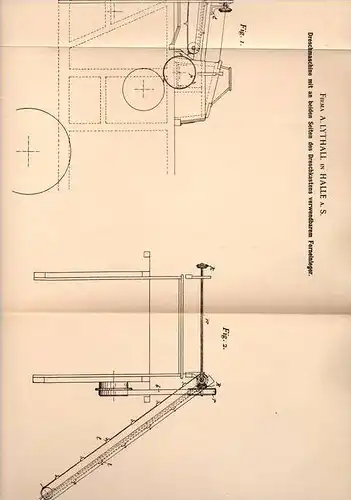 Original Patentschrift - Fa. Lythall in Halle a.S. , 1902 , Dreschmaschine , Landwirtschaft , Ernte , Ackerbau !!!