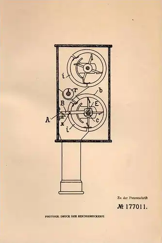 Original Patentschrift - F. Zängl in Straubing , 1905 , Sichtmaschine  !!!