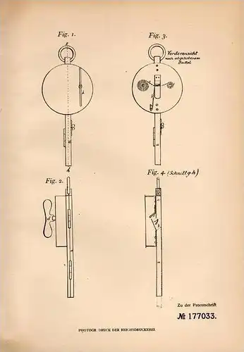 Original Patentschrift - K. Krause in Hermsdorf b. Breslau , 1905 , Entzünder für Zündschnur , Berwerk , Bergbau !!!