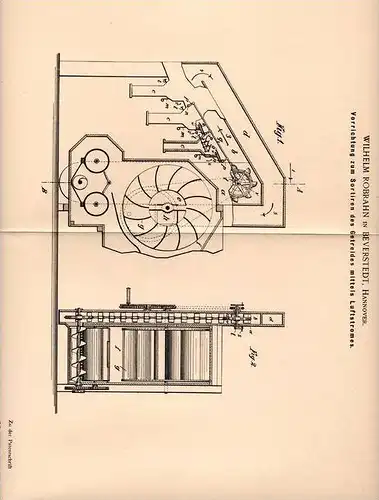 Original Patentschrift - W. Robrahn in Beverstedt , Hannover , 1899 , Sortierapparat für Getreide , Landwirtschaft !!!