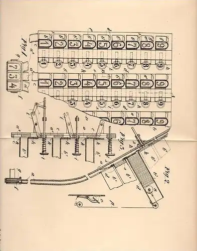 Original Patentschrift - L. Rabinowitsch in Wien , 1905 , Wertmarken - Kontrollapparat , Wertmarke , Marke !!!