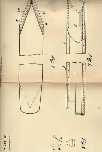 Original Patentschrift - J. Julhe in St. Mandé , 1904 , Vorstevenform für Schiffe , Schiff !!!