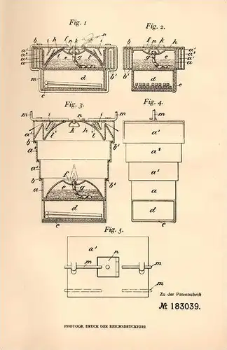 Original Patentschrift - E. Müller in Piesau b. Meiningen , 1906 , Teleskop - Laterne !!!