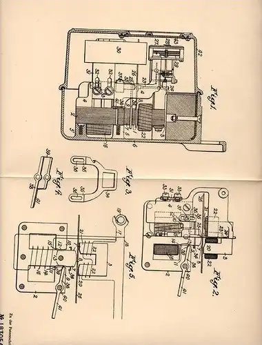Original Patentschrift - W. Bradshaw in Wilkinsburg , USA , Wechselstrom - Meßgerät , Induktionsmeßgerät !!!