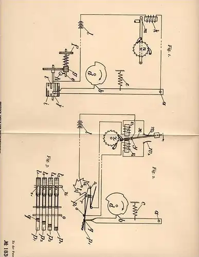 Original Patentschrift - ISARIA - Zählerwerke in München , 1906 , Stromzähler , Wattstundenzähler  !!!