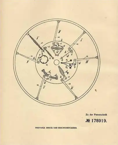 Original Patentschrift - J. Rusp in Stockdorf b. Planegg , 1906 , federndes Rad !!!