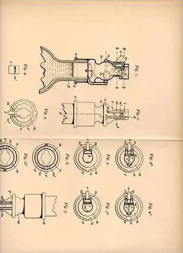 Original Patentschrift - J. Schroff in Offenburg , 1904 , Flaschenverschluß , Flasche !!!