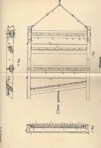 Original Patentschrift - F. von Demkó in Módos , Ungarn , 1898 , Straßenegge , Egge , Agrar !!!