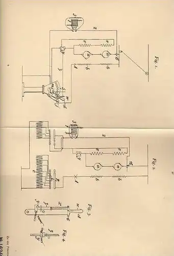 Original Patentschrift - J. Raworth in Streatham Hill , 1903 , Bremse für Nebenschlußmotoren !!!