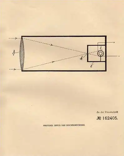 Original Patentschrift - F. Arnold in Deggendorf , 1903 , Empfänger für Photophone !!!