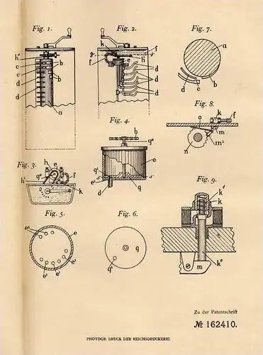 Original Patentschrift - C. Blood in Fitchbury , USA , 1904 , Fahrschalter für Bahnmotoren !!!