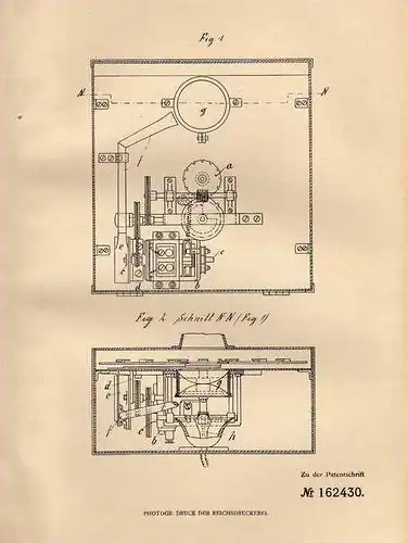 Original Patentschrift - Linsenkühler für Leuchtreklame - Apparat , 1904 , M. Beck in Leipzig , Reklame !!!