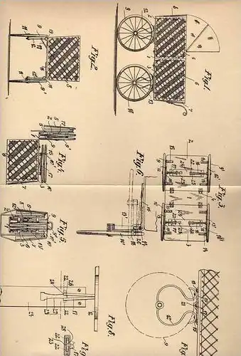 Original Patentschrift - zusammenlegbarer Kinderwagen , 1904 , J. Gramer in Berlin !!!