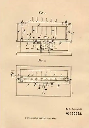 Original Patentschrift - L. Hölscher in Dahlhausen a. Ruhr , 1904 , Reklame - Schaltvorrichtung !!!