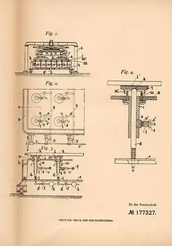 Original Patentschrift - Fa. Grosse in Bischofswerda i.S., 1905 , Schleifen von Glasscheiben , Glas , Glaserei !!!