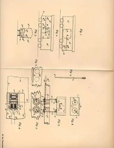 Original Patentschrift - C. Maaskant in Waterval Boven , 1905 , elektromagnetische Schlösser an Eisenbahn !!!