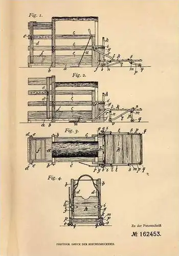 Original Patentschrift - E. Kühn in Jeschkendorf b. Spittelndorf , 1904 , Apparat zur Begattung ungleich großer Tiere !!