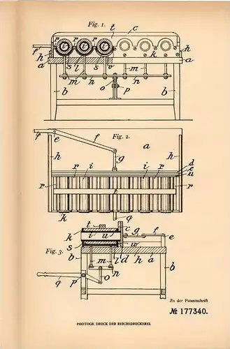 Original Patentschrift - N. Ketelsen in Klappholz b. Havetoft , Schleswig , 1905 , Drainröhrenformmaschine !!!