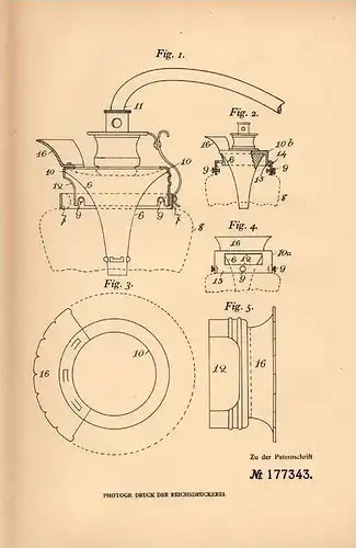 Original Patentschrift - Th. Smith in Handsworth , 1903 , Invertlampe mit Brenner , Lampe !!!