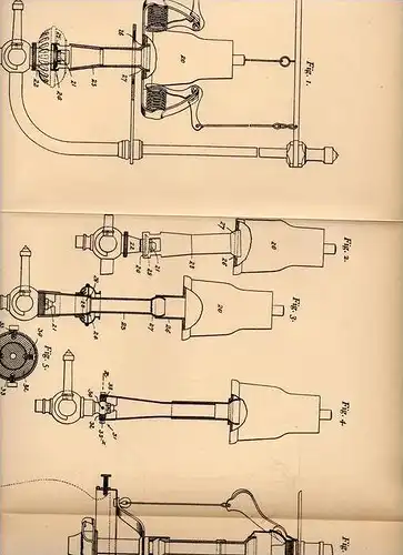 Original Patentschrift - J. Burley in Stourbridge , 1905 , Brennerkopf mit Düse für Gaslicht !!!