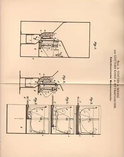 Original Patentschrift - G. Kahle in Bremke und Rittmarshausen ,1900, Selbstkassierender Warenverkäufer, Verkaufsautomat