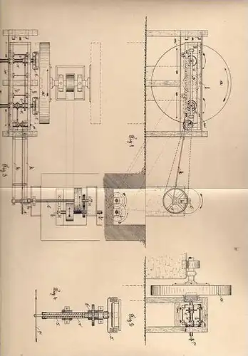 Original Patentschrift - T. Jaschinski in Bartenstein / Bartoszyce i. Ostpr., 1904 , Schleifapparat für Fliesen !!!
