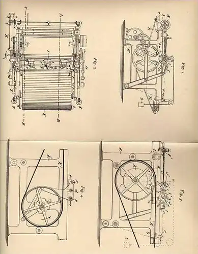 Original Patentschrift - N. Figini in Affori , 1903 , Maschine für Pflanzenfasern und Tierhaare !!!