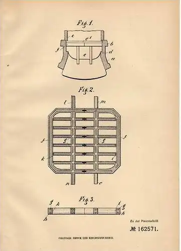 Original Patentschrift - L. von Süsskind in St. Georgen b. St. Gallen , 1901 Heizvorrichtung für Teigpresse , Presse !!!