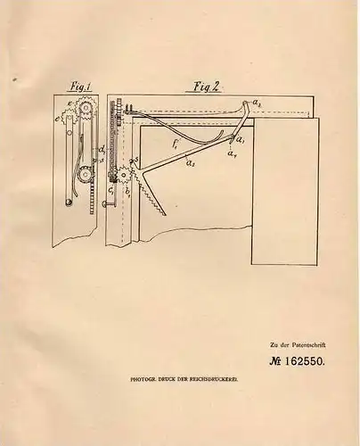 Original Patentschrift - Photographische Industrie AG in Reick b. Dresden , 1904 , Verschluss für Kamera !!!