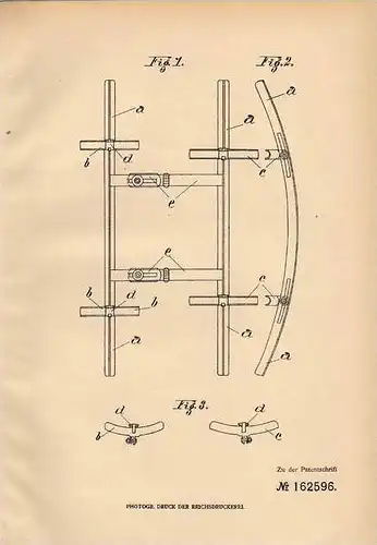 Original Patentschrift - M. Pilaczynski in Skorzewo b. Posen , 1904 , Umwandlung von Kinderwagen in Wiege !!!