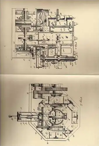 Original Patentschrift - Schleifmaschine für Messer , 1905 , The Miller Cutlery Co. in Meriden , USA  !!!