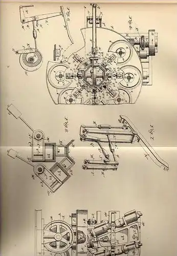 Original Patentschrift - Schleifmaschine für Messer , 1905 , The Miller Cutlery Co. in Meriden , USA  !!!