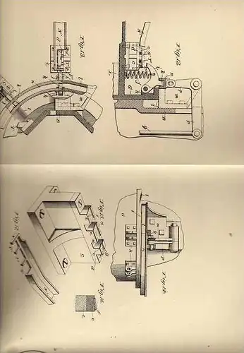 Original Patentschrift - Schleifmaschine für Messer , 1905 , The Miller Cutlery Co. in Meriden , USA  !!!