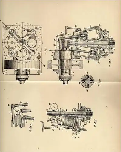 Original Patentschrift - L. Baron in Berlin , 1906 , Motor mit kreisenden Zylindern , Automobile !!!