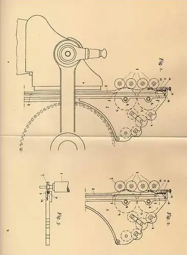 Original Patentschrift - Schelter & Giesecke in Leipzig , 1906 , Tiegeldruckpresse , Presse , Einsteller !!!