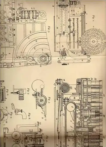 Original Patentschrift - Notenschreibmaschine , Noten , 1905 , L. Badeau in New York , Musik , Partitur !!!