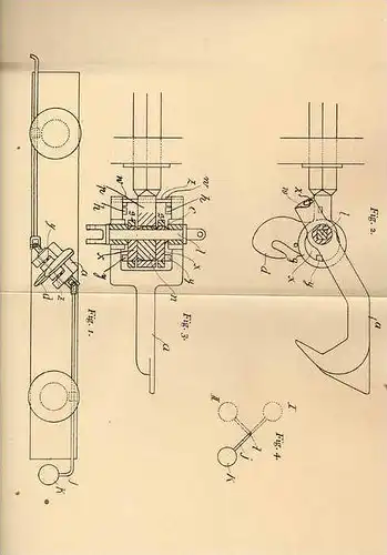 Original Patentschrift - J. Leskoschegg in Pettau , 1904 , Kupplung für Eisenbahn !!!