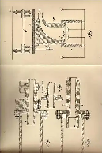 Original Patentschrift - Graf de Hemptinne in Gent , 1905 , Herstellung von Blöcken aus Guß !!!