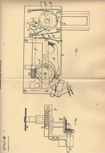 Original Patentschrift - L. Allan in Aldborough , 1904 , Vending machines for electrical energy !!!