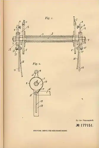 Original Patentschrift - Welt-Kandaren-Fabrik Sixt & Co in Hamburg , 1905 , Kandare für unruhige Pferde , Pferde !!!