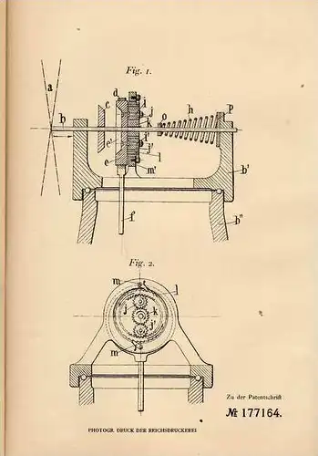 Original Patentschrift - P. Jametel in Le Perreux , 1905 , Windkraftmaschine !!!