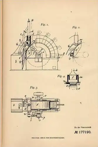 Original Patentschrift - B. Zimmermann in Betkenhammer b. Jastrow , 1905 , Schärfer für Schleifsteine !!!