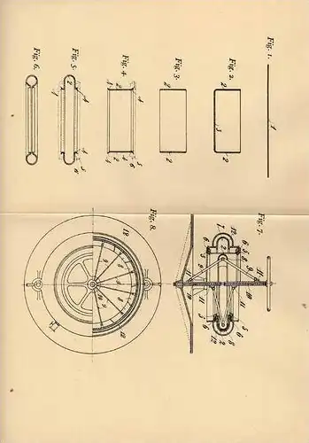 Original Patentschrift - V. Falco in Turin , 1905 , Herstellung von Reifen aus Leder !!!