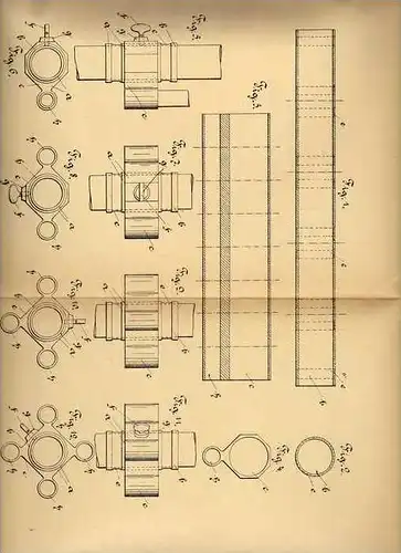 Original Patentschrift - C.W. Albert in Bredenbruch b. Iserlohn , 1905 , Schaufenster - Ösen !!!